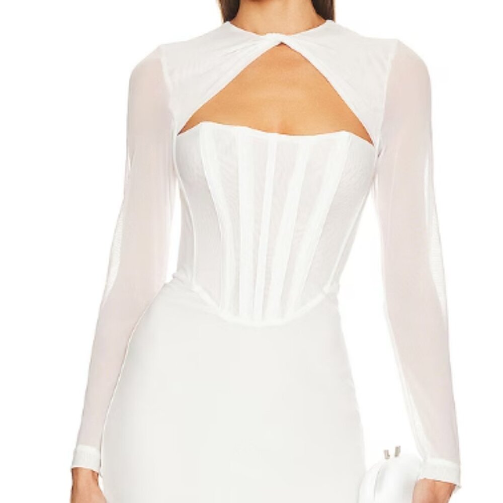 Bardot Ramona corset mesh dress
